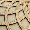 Nextime Nextime Klok 3150be Sun Small, Ø35 cm, mur, beige