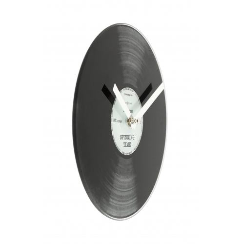 Nextime Nextime Horloge 5163 Little Spinning Time, Ø20 cm, mur, noir