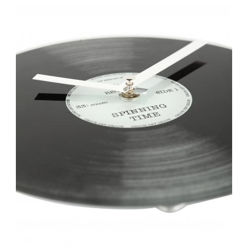 Nextime Nextime Horloge 5163 Little Spinning Time, Ø20 cm, mur, noir