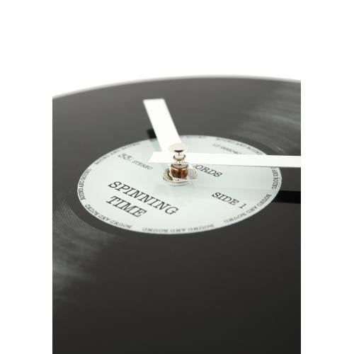 Nextime Nextime Horloge 5163 Little Spinning Time, Ø20 cm, mur, noir