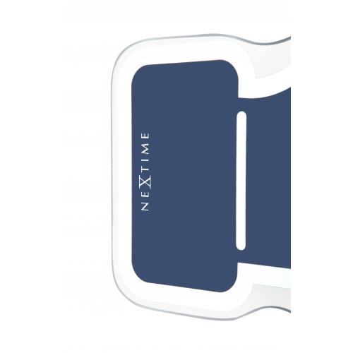 Nextime Nextime Klok 5185bl Mini Thumbs Up, 20,5x21, mur, argent bleu