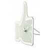 Nextime Nextime Klok 5185WI Mini pouces vers le haut, 20,5x21 cm, mur, argent blanc