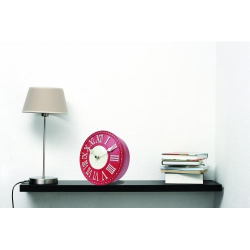 Nextime Nextime Klok 5187ro Table de Londres, Ø16 cm, mur, blanc rouge