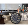 Nextime Nextime Klok 5187ZW Table de Londres, Ø16 cm, mur, noir blanc