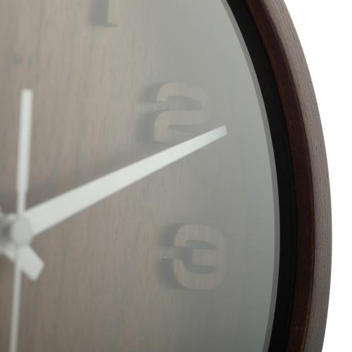 Nextime Nextime Horloge 5192GS Bois Bois petit, 22x20 cm, mur, bois, gris