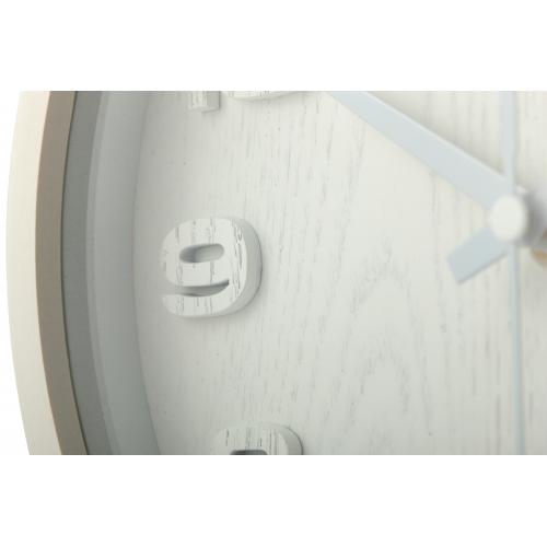 Nextime Nextime Klok 5192WI Bois de bois petit 22x20 cm, mur, blanc
