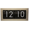 Nextime Nextime Klok 5198Zi Flip, 16,7x36 cm, retournement, argent