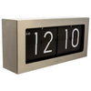 Nextime Nextime Klok 5198Zi Flip, 16,7x36 cm, retournement, argent