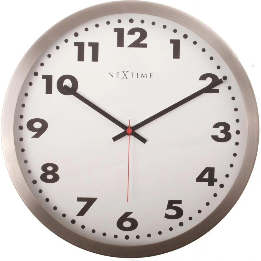 Nextime Klok 8029, Ø43 cm, mur, blanc