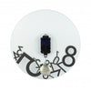 Nextime Nextime Klok 8115 a été abandonné, Ø43 cm, mur, argent