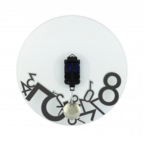 Nextime Nextime Klok 8115 a été abandonné, Ø43 cm, mur, argent