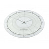 Nextime Nextime Klok 8125 Round fantaisie, Ø43 cm, mur, argent blanc