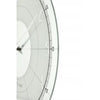 Nextime Nextime Klok 8125 Round fantaisie, Ø43 cm, mur, argent blanc