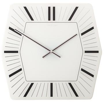 Nextime Nextime Klok 8128WI Hexogon, 43x43 cm, mur, blanc