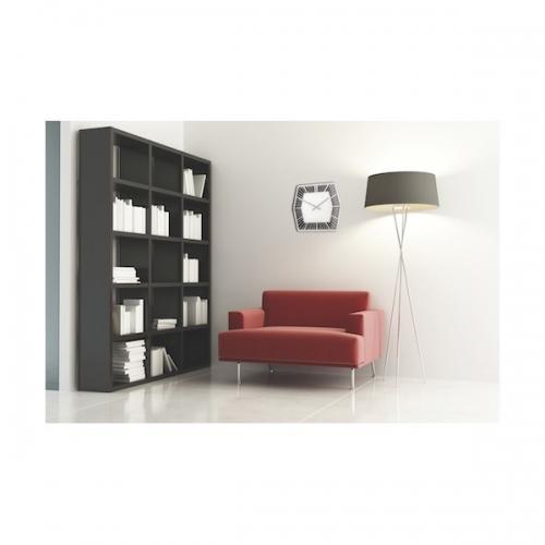 Nextime Nextime Klok 8128ZW Hexagon, 43x43 cm, mur, blanc