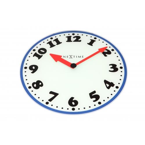 Nextime Nextime Klok 8151 Boy, Ø43 cm, mur, rouge bleu blanc rouge