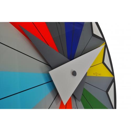 Nextime Nextime Klok 8163 Circus, Ø43 cm, mur, multicolore noir
