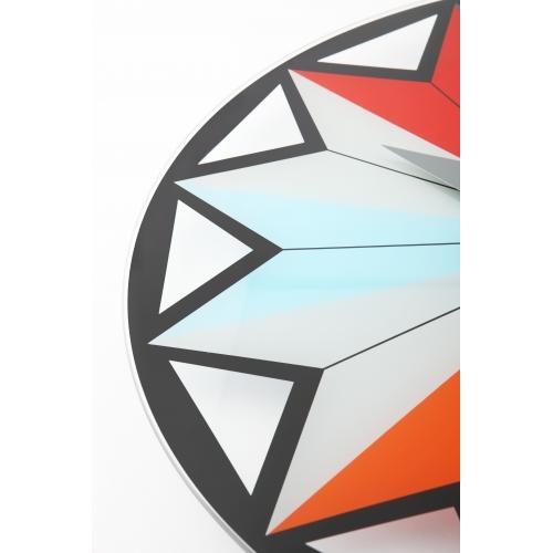 Nextime Nextime Klok 8163 Circus, Ø43 cm, mur, multicolore noir