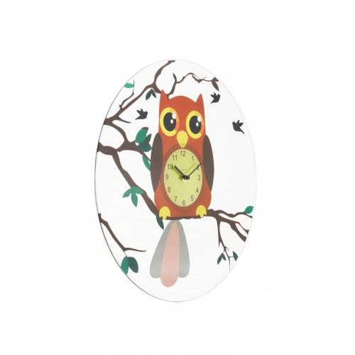 Nextime Nextime Klok 8169 Oohoo, Ø43 cm, mur, multicolore