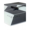 Nextime Nextime Klok 8171 cube, 43,5x37 cm, mur, gris blanc noir