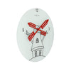Nextime Nextime Klok 8807 Windmil, Ø30 cm, mur, rouge blanc rouge