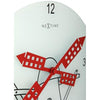 Nextime Nextime Klok 8807 Windmil, Ø30 cm, mur, rouge blanc rouge