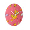 Nextime Nextime Klok 8810 Tickle mon ventre, Ø30 cm, mur, multicolore rose