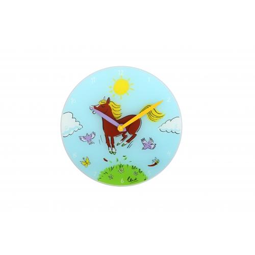 Nextime Nextime Klok 8812 Jump for Joy, Ø30 cm, mur, multicolore bleu