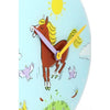 Nextime Nextime Klok 8812 Jump for Joy, Ø30 cm, mur, multicolore bleu