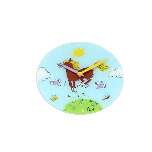 Nextime Nextime Klok 8812 Jump for Joy, Ø30 cm, mur, multicolore bleu