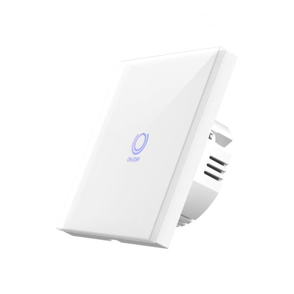 WOX WOX R7063 Cutter d'éclairage mural, WiFi 2,4 GHz, Schuko, <= 800W, 10-30m, blanc