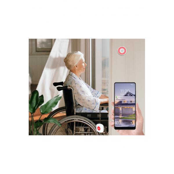 WOX WOX R7052 SOS Button, WiFi 2.4 GHz, Zigbee 3.0, Amazon Alexa Google Assistant, 30m, blanc