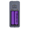 WOX R18650 est un ensemble de 2 morceaux de batteries lithium-ion rechargeables de type 18650