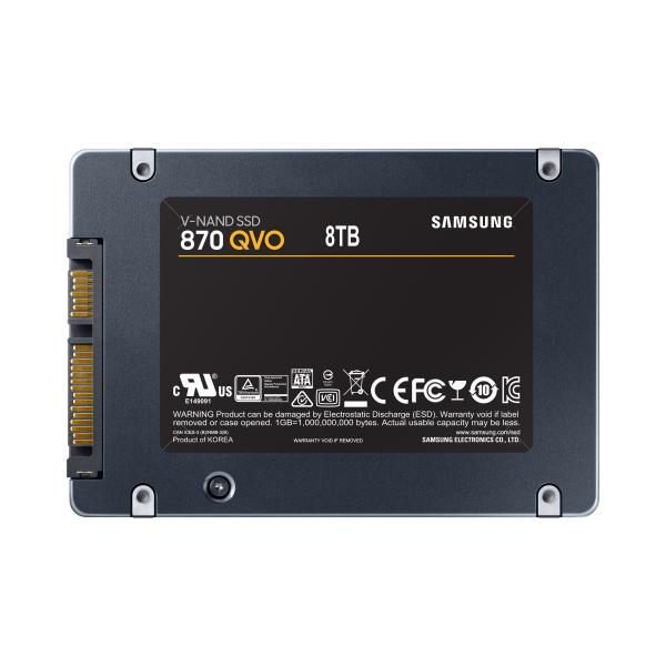 Samsung MZ-77Q8T0BW QVO SSD, 8000 Go, 2,5, SATA3 6 Gbit S, V-Nand MLC, 560 MB S, 98000 IOPS
