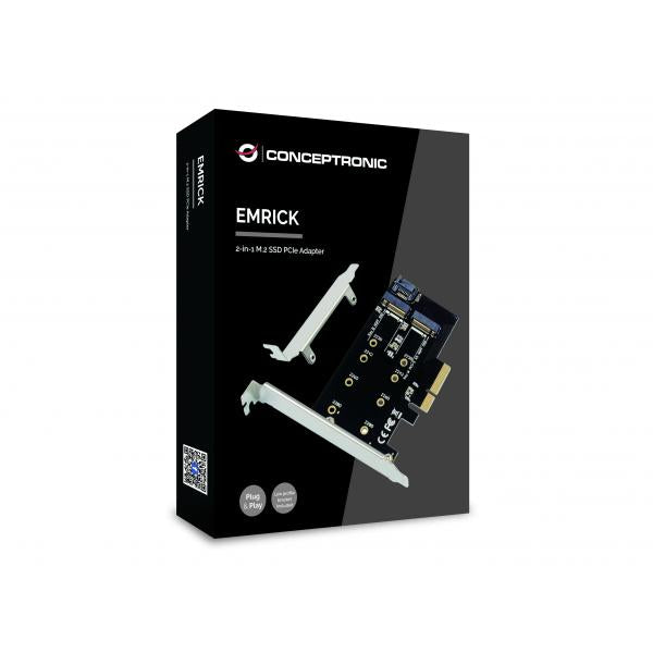 Concepttronic Concepttronic Emrick05b M.2 NVME SSD Adaptateur, PCIe 3.0, M.2, passive, Chine, 32 Gbit S