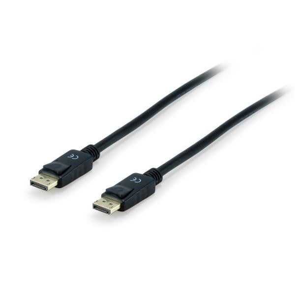 Équipement 119253 Câble de port d'affichage, DisplayPort 1.4, 8K 60Hz et 4K 120Hz, HDR, 3M, noir