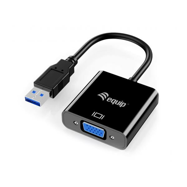 Équipement équipage 133384 USB 3.0 vers l'adaptateur VGA, 1080p, USB 3.2 Gen 1, USB Type-A, VGA (D-Sub)