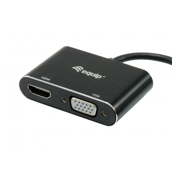 Équipage Équiper 133386 Adaptateur VGA USB vers HDMI, USB 3,2 Gen 1 Type-A, sortie HDMI, 1920 x 1080 pixels