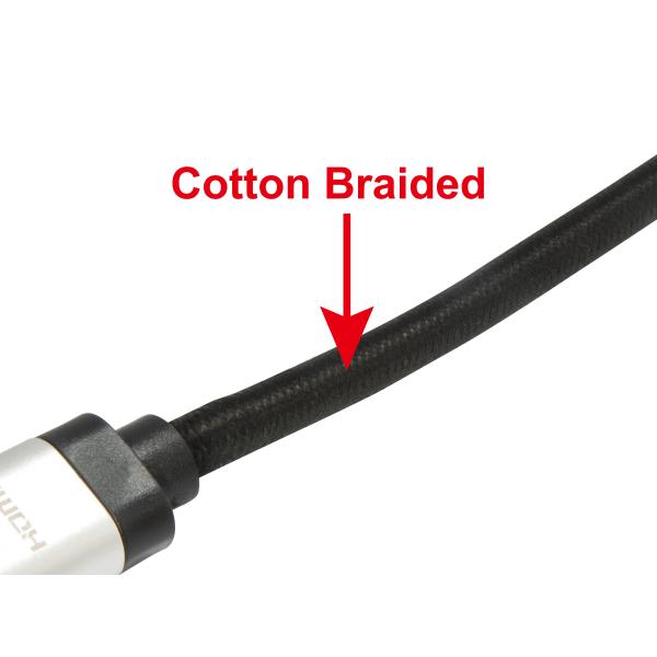Équipement Équipement 119383 Câble HDMI, HDMI Type A, 48 Gbit S, canal de retour audio (ARC) noir, argent, 5m