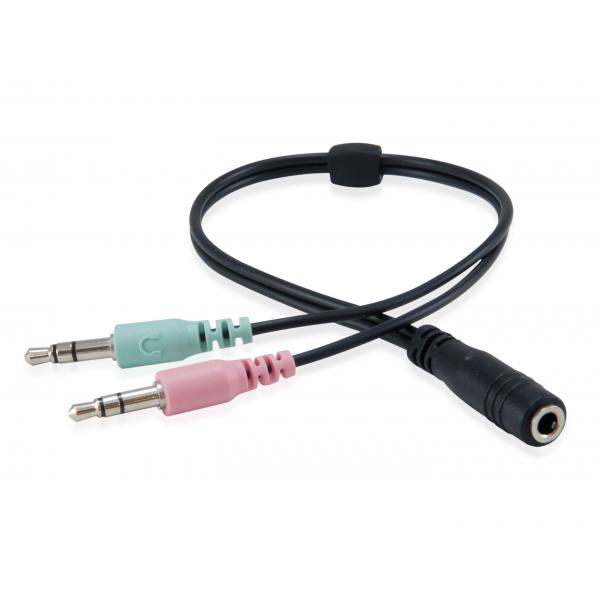Équipement d'équipement 245302 Casque de chat, 3,5 mm, bande de tête, appelle la musique, le binaural, le rotatif, le noir
