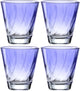 Verre à boire Leonardo twist 215ml bleu - set 4