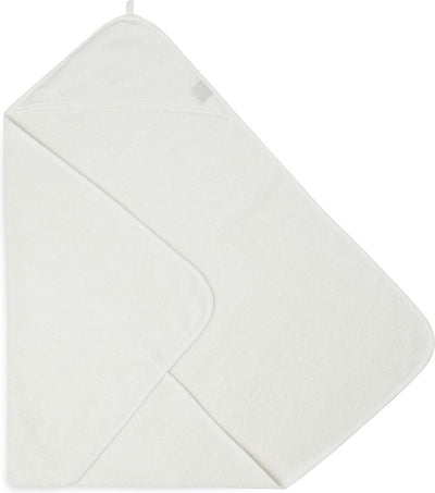Jollein - cape de bain - beige - 100% coton éponge - serviette bébé avec cape de bain, châle, poncho de bain - 75x75 cm