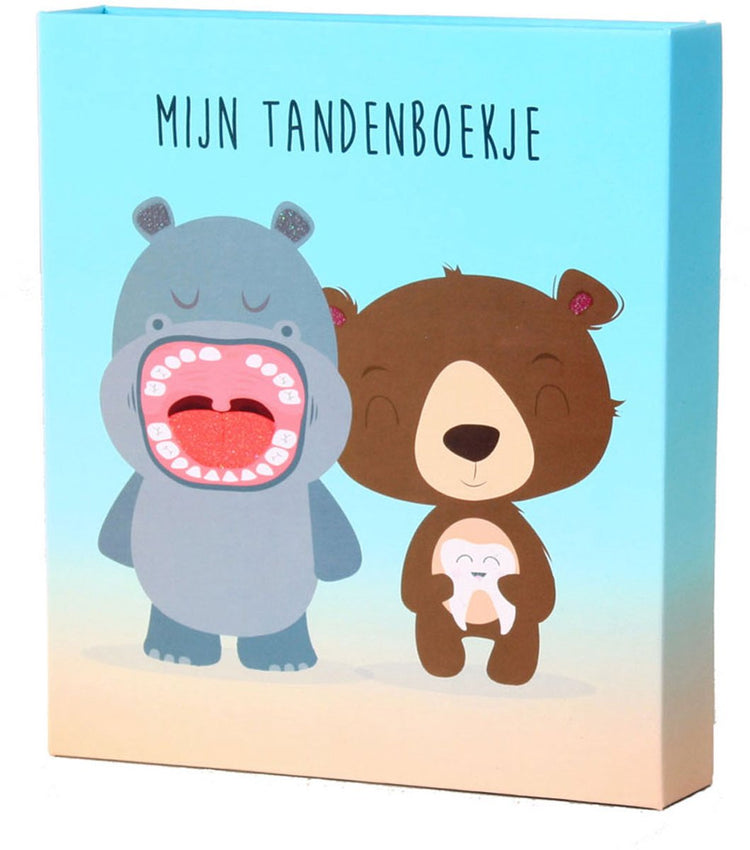 Toothwonders - Livre de dents du Nil et de l'ours - support de dentition pratique avec fermeture magnétique