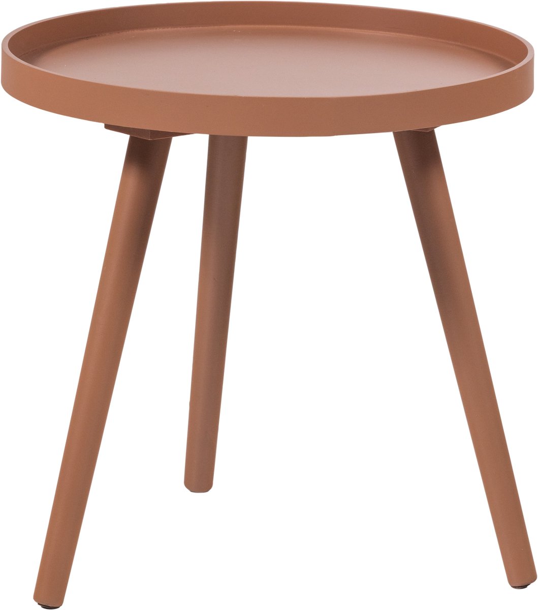 Table d'appoint Woood sasha ø 40 cm - bois - vieux rose - 41x41x40,5 cm