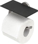 Tigre midi - porte-rouleau papier toilette avec étagère - porte-rouleau papier toilette - sans perçage - perçage ni collage - inox brossé