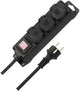 Prise Brennerstuhl avec interrupteur ip44 3 voies noir 2m h07rn-f 3g1.5