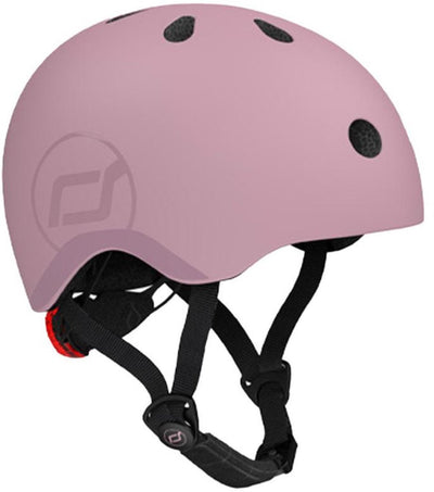 Casque Scoot Ride – casque enfant – s 51-55 cm – feu arrière LED – fermeture magnétique – réglable – baie sauvage