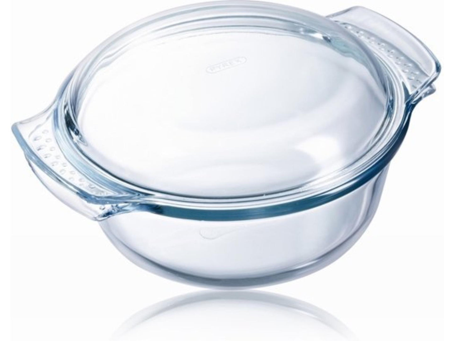 Plat de cuisson rond en Pyrex avec couvercle 1,4 litre