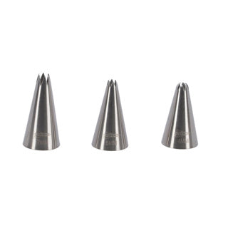 Patisse Buse en acier inoxydable 3 pièces
