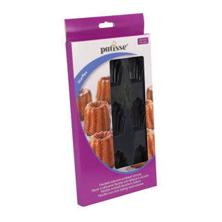 Patisse Patisse Madeleinevorm 9 Vaks 29x17 cm Silicone noir
